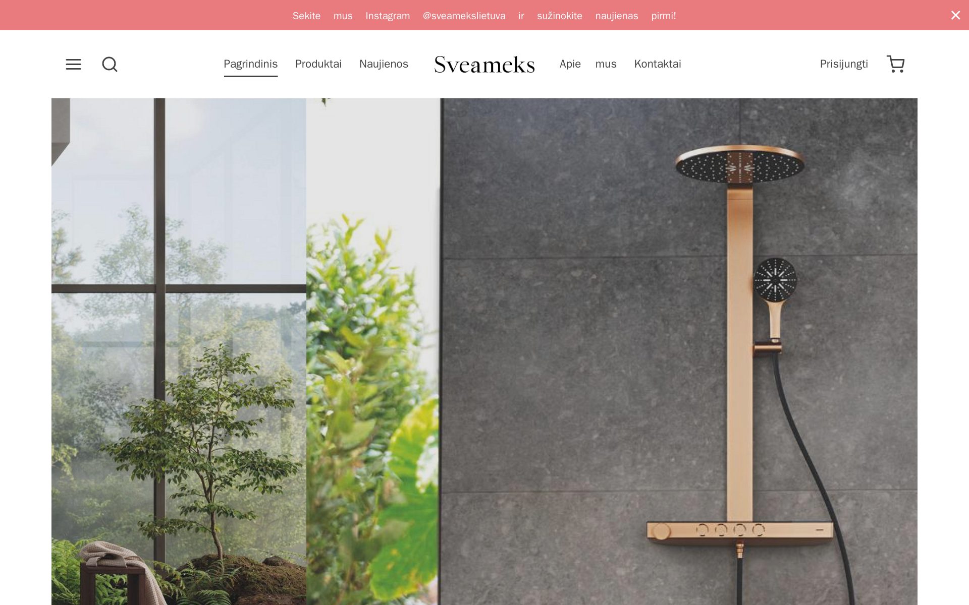 Sveameks homepage — bathroom equipment online store